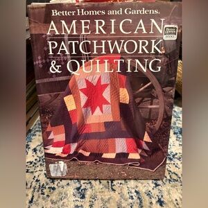 Better Homes And Gardens Quilting Book with Red and Brown Quilt Cover
